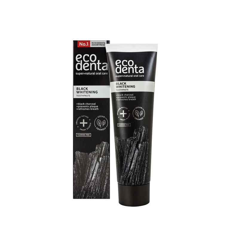 ECODENTA Dentifrice Blanchissant au Charbon Actif 100ml