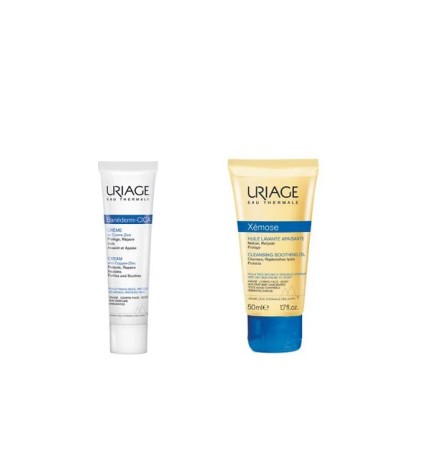 URIAGE BARIÉDERM-CICA CRÈME AU CUIVRE-ZINC + XÉMOSE – HUILE LAVANTE APAISANTE 50ml OFFERTE