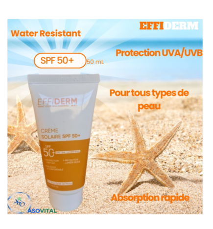Effiderm Creme Solaire spf50+ 50ml