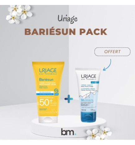 Uriage Bariesun Ecran Creme Spf50+ + Creme Lavante 50ml OFFERT