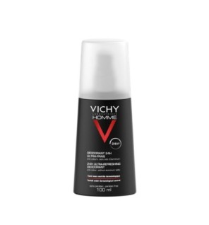 Vichy Homme Déodorant Vaporisateur Ultra-Frais 24H Peau Sensible | 100ml