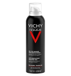 Vichy Homme Gel de Rasage Anti-Irritations Peau Sensible | 150ml