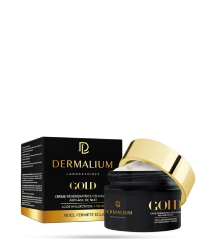 DERMALIUM GOLD CRÈME RÉGÉNÉRATRICE CELLULAIRE ANTI-ÂGE DE NUIT 50ML
