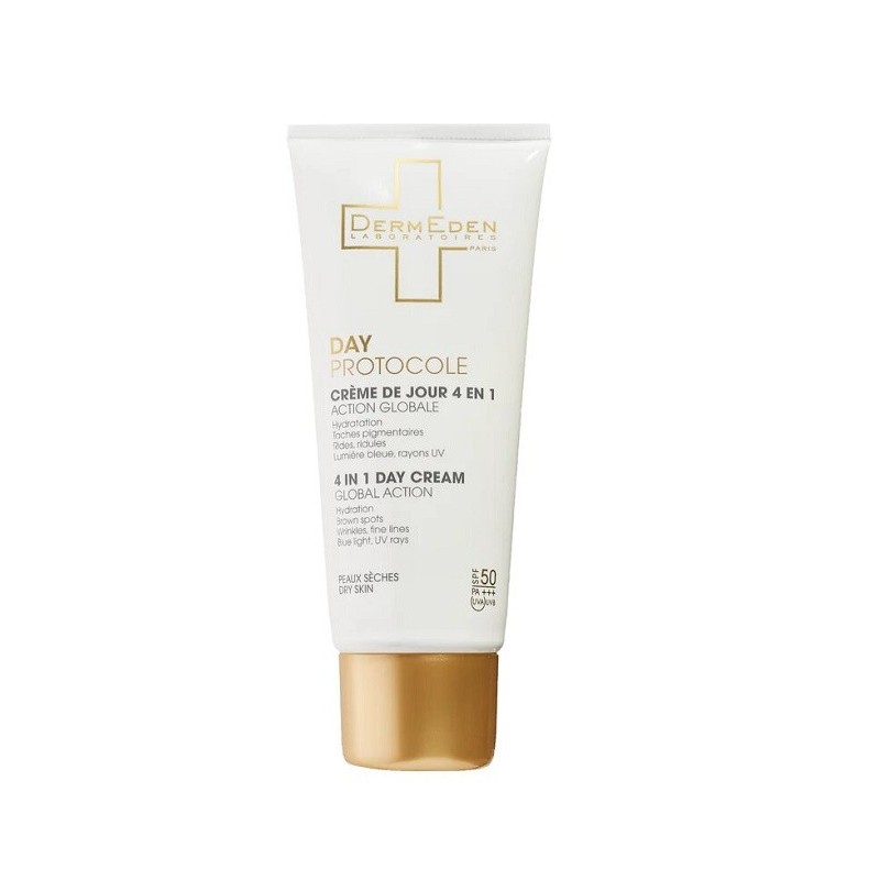 DERMEDEN CRÈME DE JOUR 4 EN 1 PEAUX SÈCHES 50ML