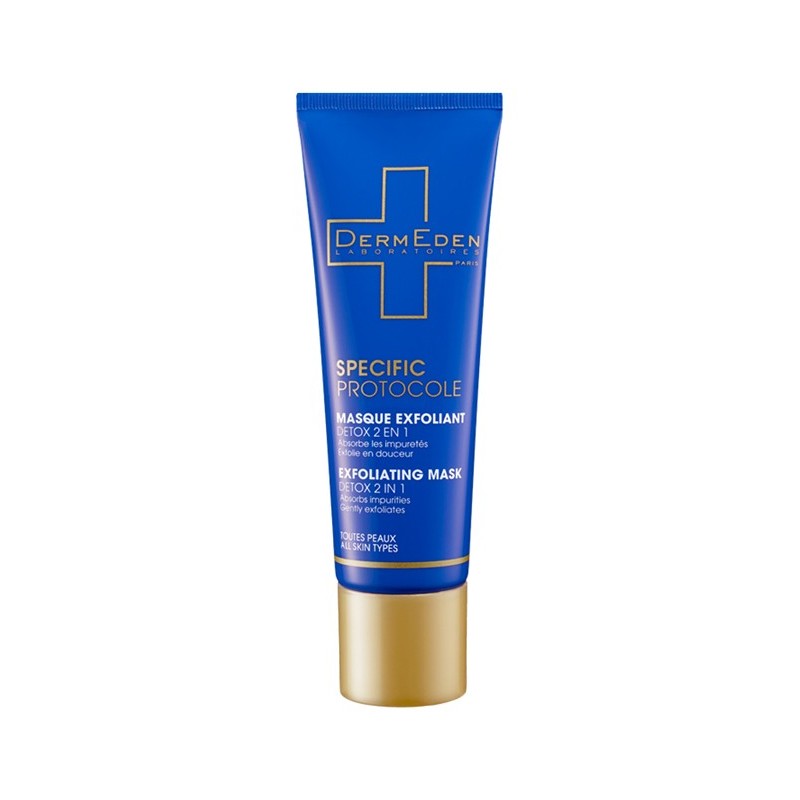 Dermeden Masque Exfoliant Detox 2en1  tube – 50 ml