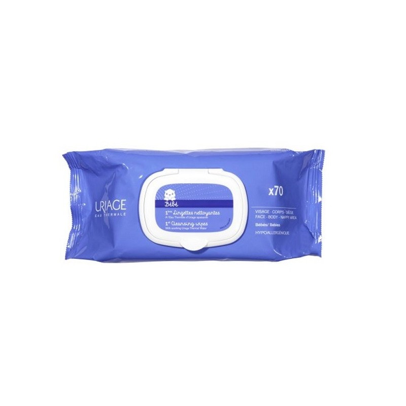 Uriage Bébé – 1ères lingettes nettoyantes *70