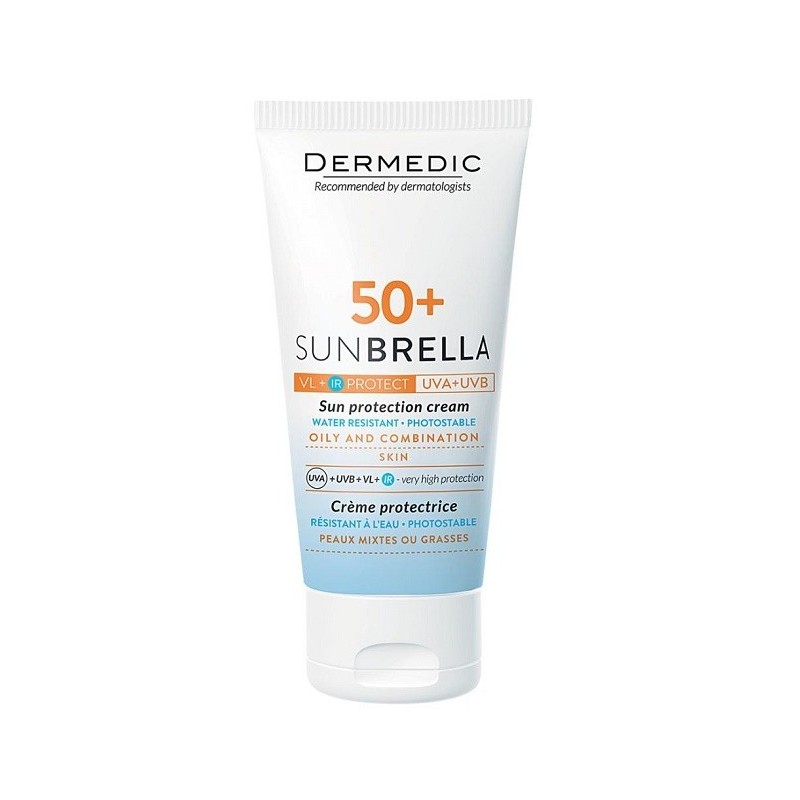 Dermedic Sunbrella Creme Spf50+ Peau Mixtes ou Grasses pour Acne 50ml