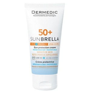 Dermedic Sunbrella Creme Spf50+ Peau Sensibles pour couperosique 50ml