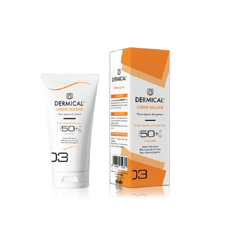 DERMICAL Crème Solaire Spf50+