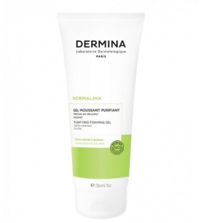 DERMINA NORMALINA GEL MOUSSANT PURIFIANT PEAUX MIXTES A GRASSES 200ML