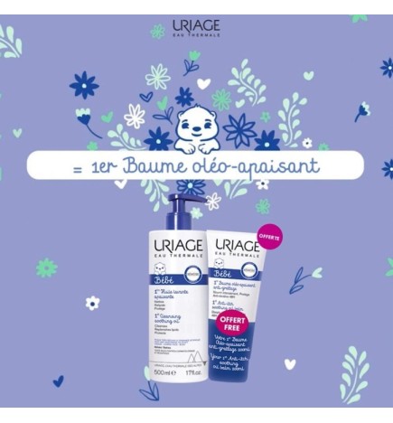 Uriage bébé 1er Huile Lavante Apaisante 500ml