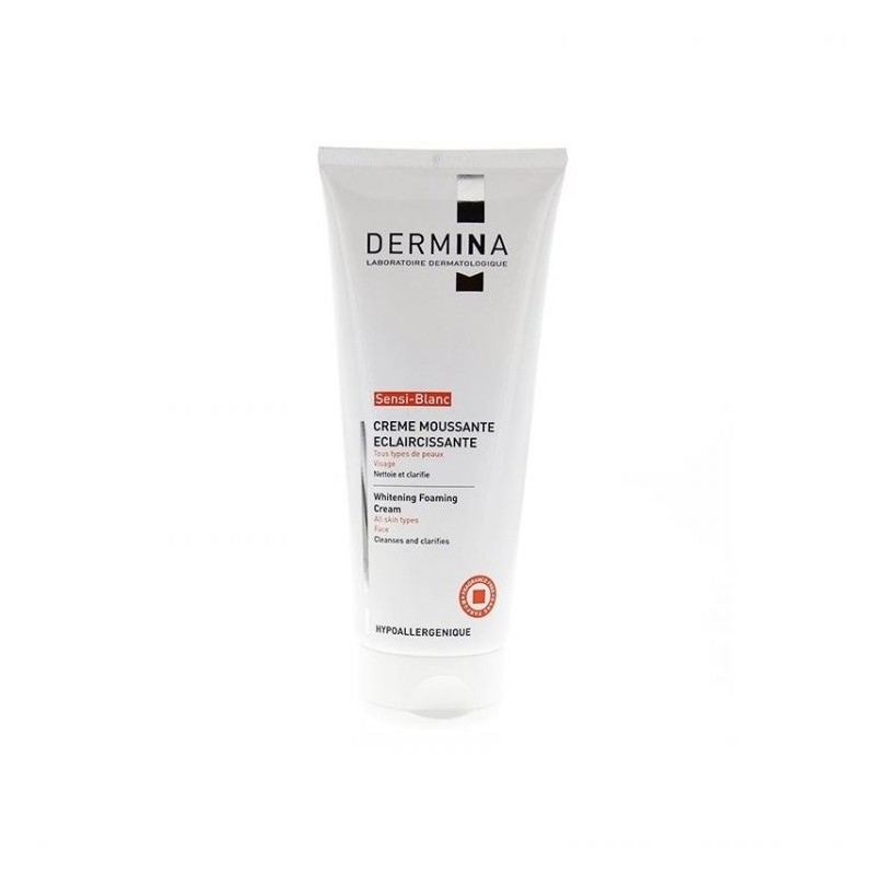 DERMINA SENSI-BLANC CREME MOUSSANTE ECLAIRCISSANTE VISAGE TOUS TYPES DE PEAUX 100ML DERMINA SENSI-BLANC CREME MOUSSANTE ECLAIRCISSANTE VISAGE TOUS TYPES DE PEAUX 100ML