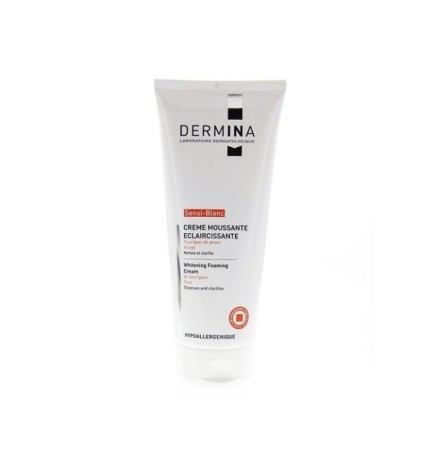 DERMINA SENSI-BLANC CREME MOUSSANTE ECLAIRCISSANTE VISAGE TOUS TYPES DE PEAUX 100ML