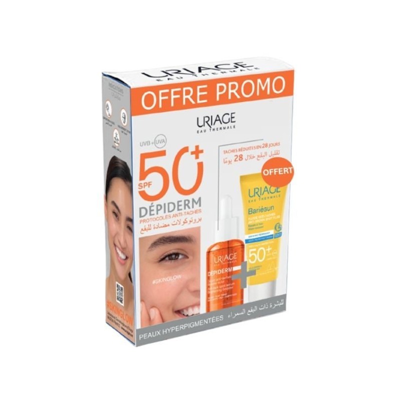 Uriage Depiderm Booster Eclat + Bariesun Fluide Anti-taches