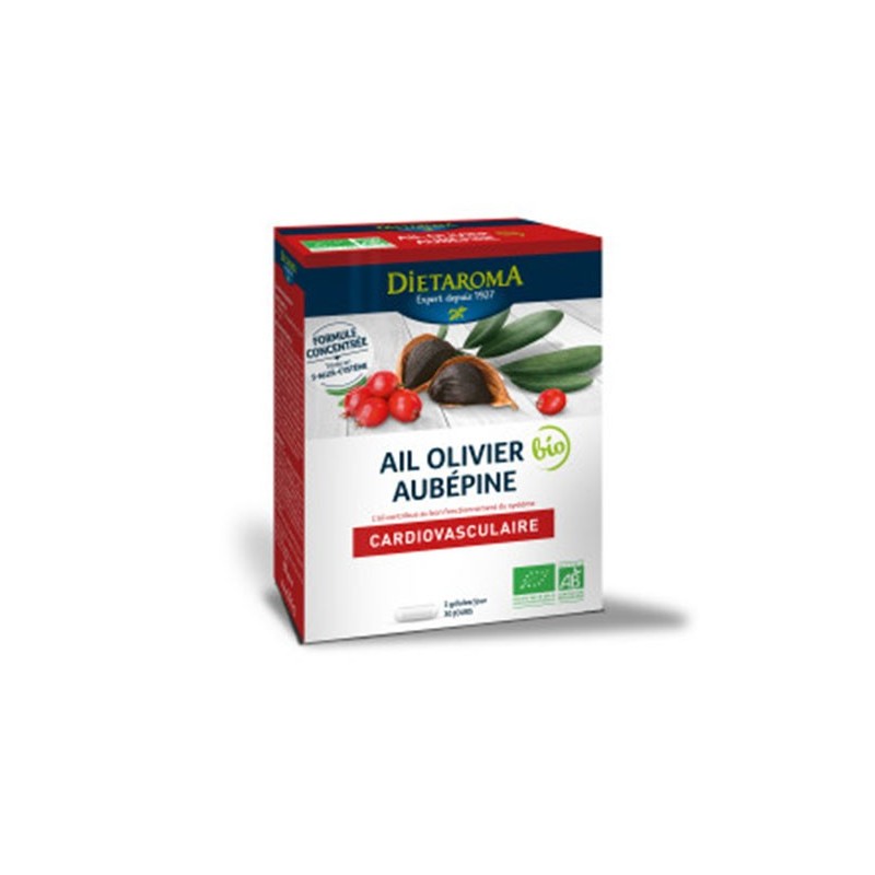 Dietaroma Ail olivier Aubepine 60gelules