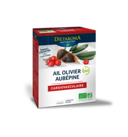 Dietaroma Ail olivier Aubepine 60gelules