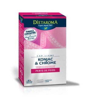 DIETAROMA CAPLIGNE KONJAC & CHROME 60 Comprimès