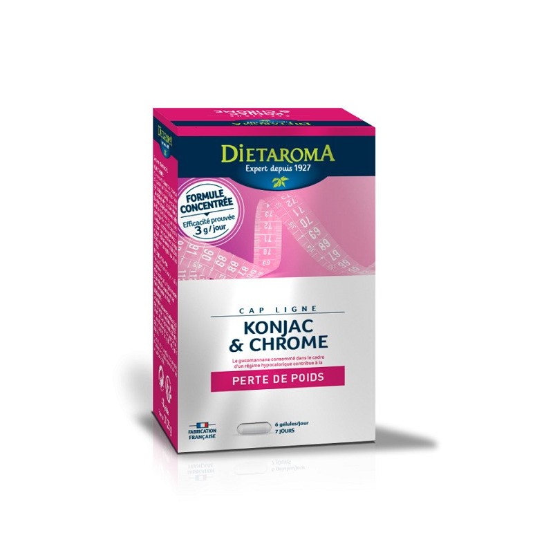 DIETAROMA CAPLIGNE KONJAC & CHROME 60 Comprimès