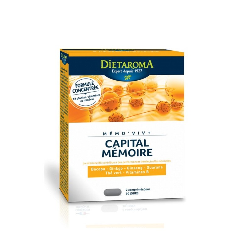 DIETAROMA MÉMO VIV CAPITAL CÉRÉBRAL MÉMOIRE 60 Comprimès