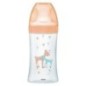 Dodie – Biberon verre Sensation+ (0-6 M) 3 vitesses débit 2 – Beige biche – 270 ml