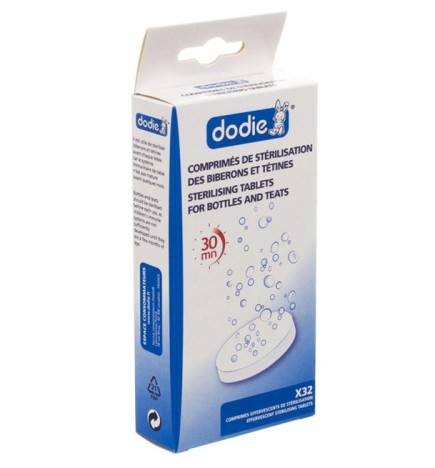 Dodie – Comprimés de stérilisation biberons & tétines (x32)
