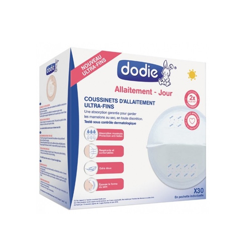 Dodie – Coussinets d’allaitement jour (x30)