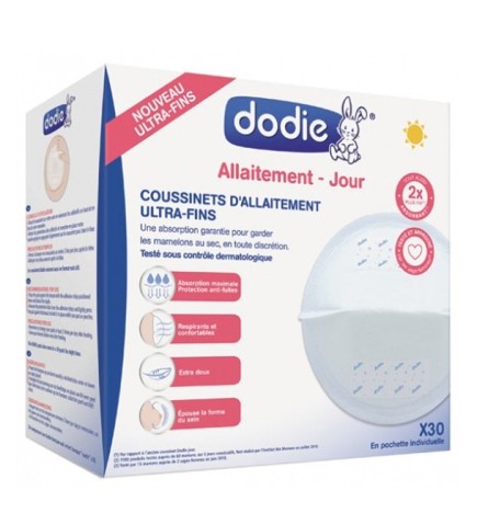 Dodie – Coussinets d’allaitement jour (x30)