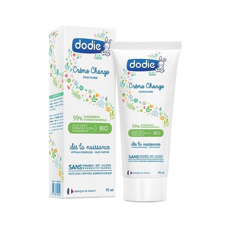 Dodie – Crème de change sans parfum – 75 ml