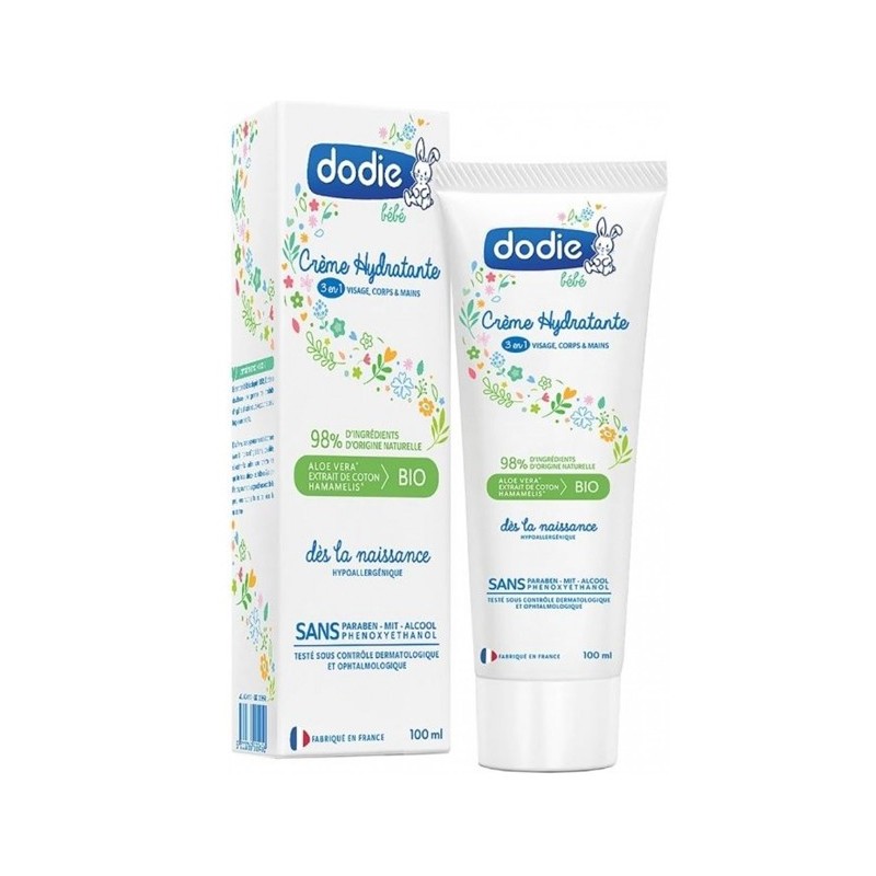 Dodie – Crème hydratante 3 en 1 – 100 ml
