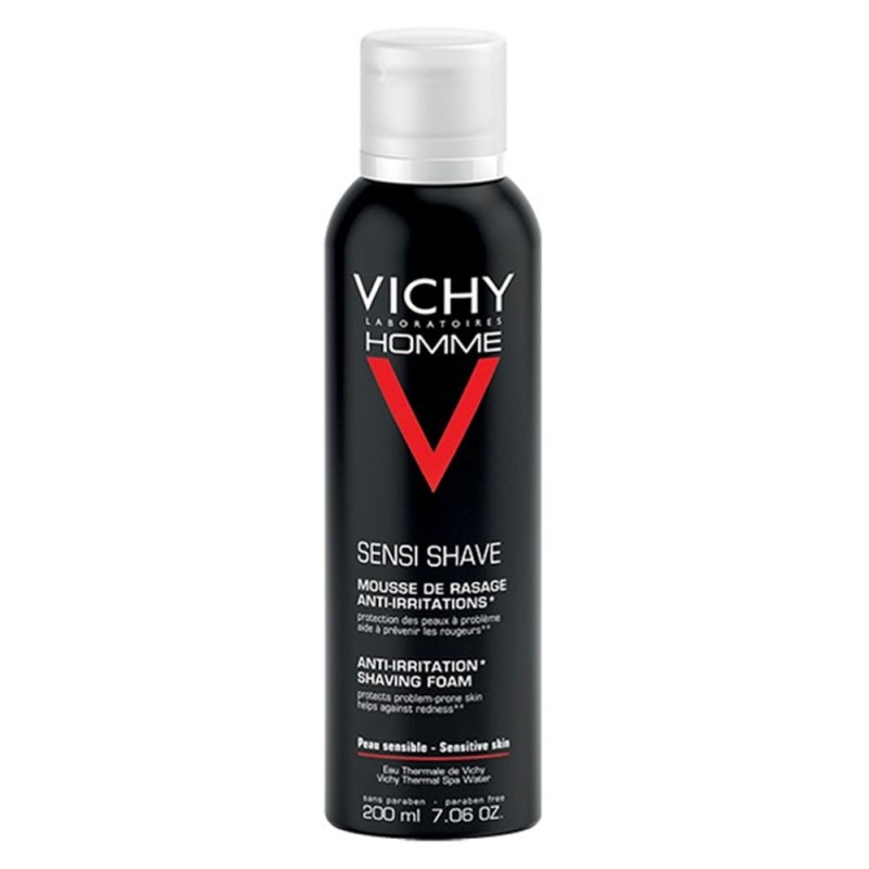 Vichy Homme Mousse à Raser Anti-Irritations Peau Sensible | 200ml