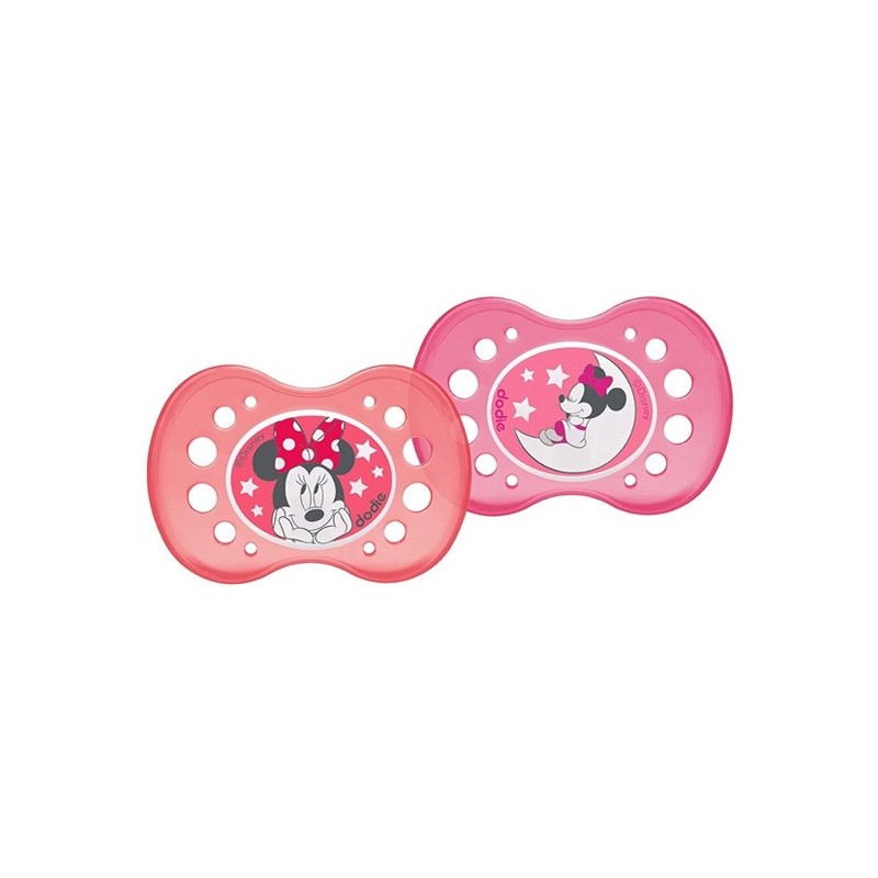 Dodie 2 Sucettes Anatomique Nuit A74 +18m Duo Minnie