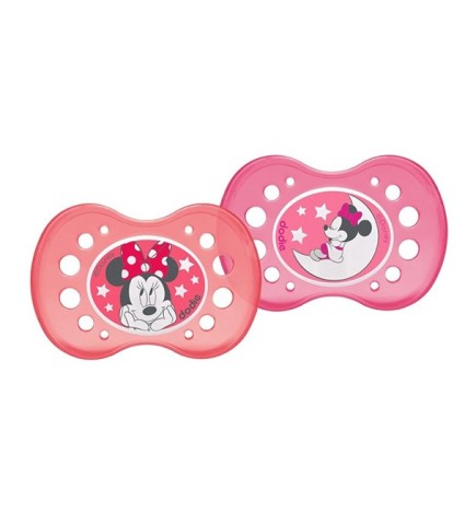 Dodie 2 Sucettes Anatomique Nuit A74 +18m Duo Minnie