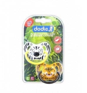 DODIE 2 SUCETTES PHYSIOLOGIQUES JUNGLE 6M+ N P67