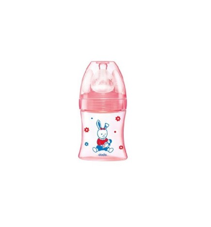 Dodie Biberon anti colique 0-6m D1 150ml Rose poupee
