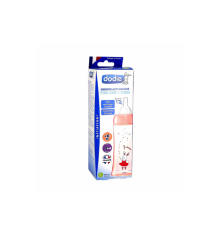 Dodie Biberon Initiation+ 330Ml Rose Danse +6 M
