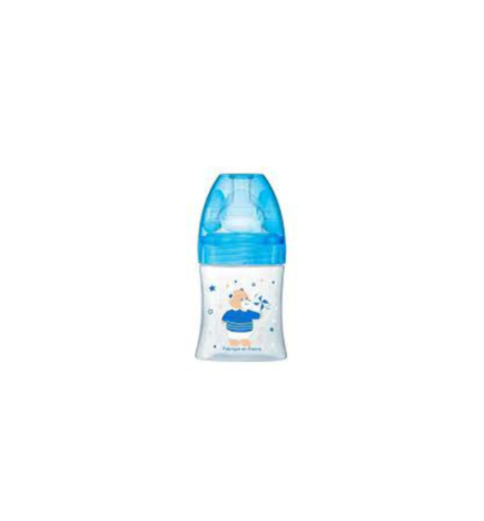 Dodie Biberon Sensation+ Tet Plate Bleu Ourson 0-6m 150ml
