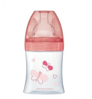 Dodie Biberon senstation+ Tétine plate 150ml 0-6m jardin
