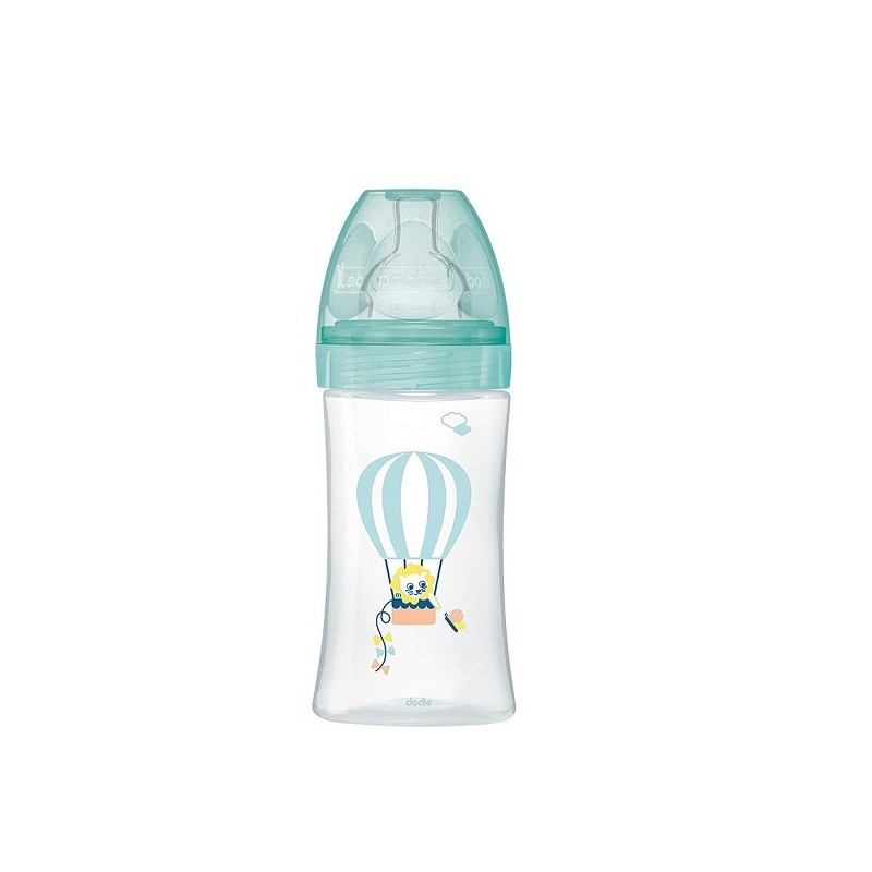 Dodie Biberon senstation+ Tétine plate 270ml 0-6m Air