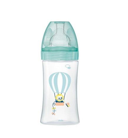 Dodie Biberon senstation+ Tétine plate 270ml 0-6m Air