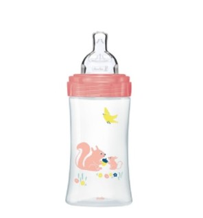Dodie Biberon senstation+ Tétine plate 270ml 0-6m jardin