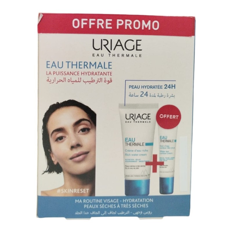 Uriage Eau Thermale Crème Riche 40ml + Contour des Yeux 15ml OFFERT
