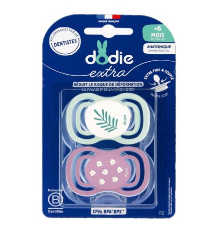 Dodie Sucette +6mois Duo Extra Fine Rose F2 2365