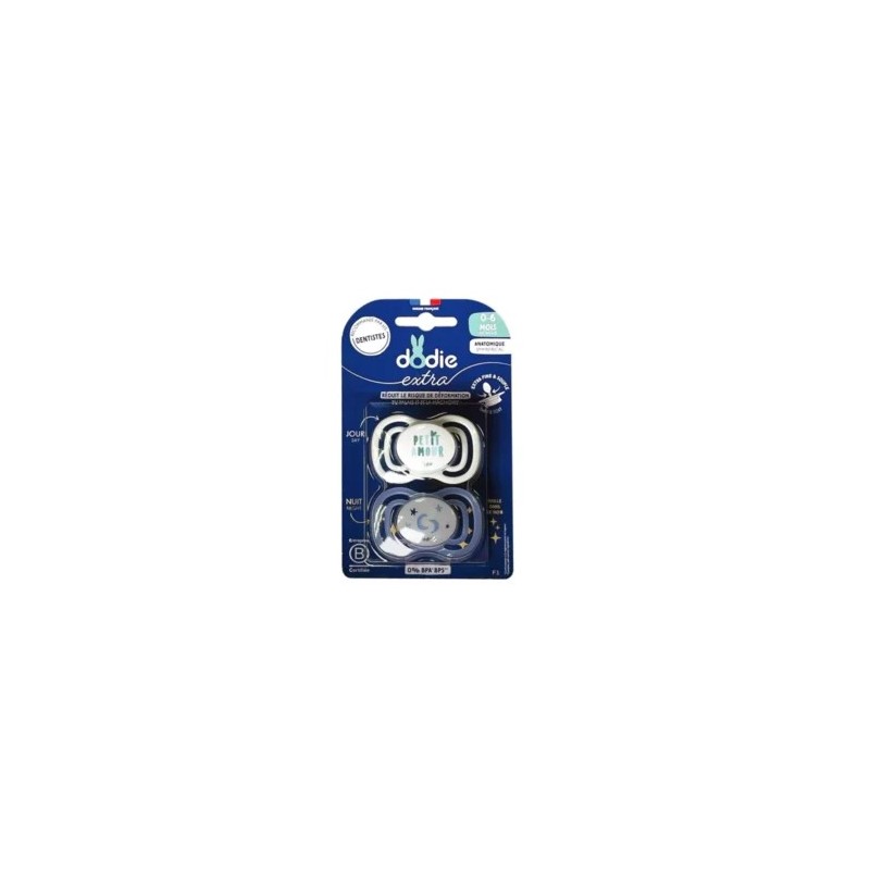 Dodie Sucette 0-6mois Duo Extra Fine Jour Nuit F1 2358