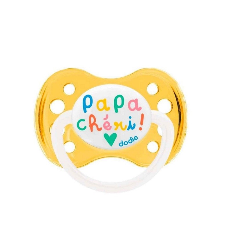 DODIE Sucette Anatomique Silicone +6 Mois Papa Chéri A15