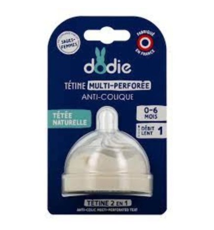 Dodie Tetine Multi-Perfore Biomimetisme D1 0-6m