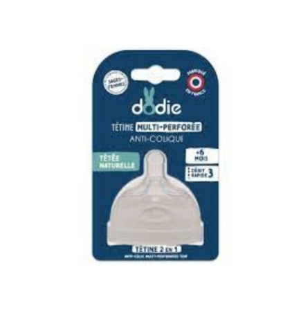 Dodie Tetine Multi-Perfore Biomimetisme D3 +6m