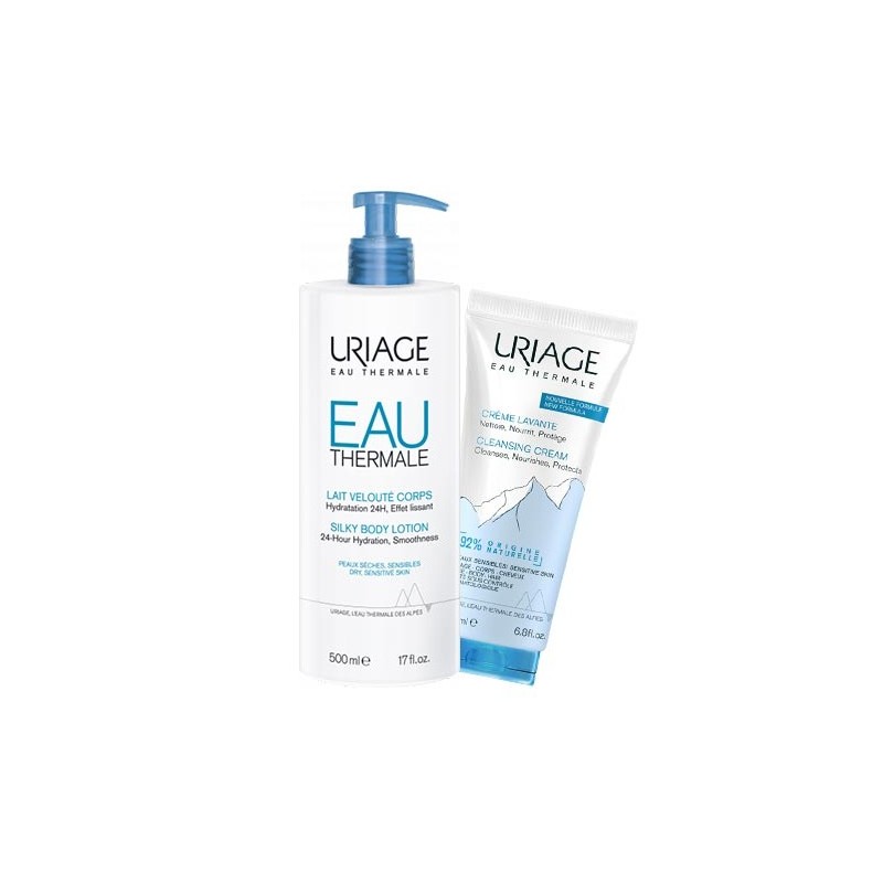 Uriage Eau Thermale Lait veloute 500ml+ Creme lavante 200ml Pack Uriage Eau Thermale Lait veloute 500ml+ Creme lavante 200ml Pack