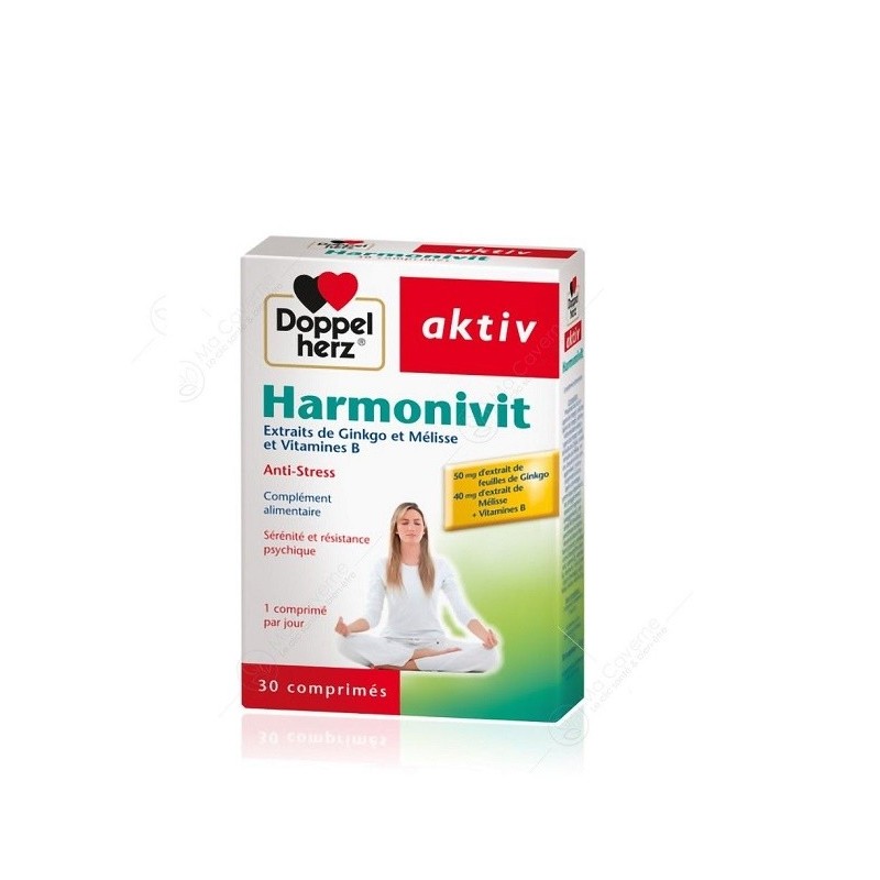 Doppel Herz AKTIV Harmonivit Anti-Stress 30 Comprimès Doppel Herz AKTIV Harmonivit Anti-Stress 30 Comprimès