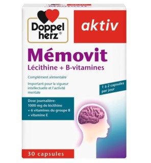 Doppel Herz Aktiv Mémovit Lécithine + B-vitamines 30 Capsules