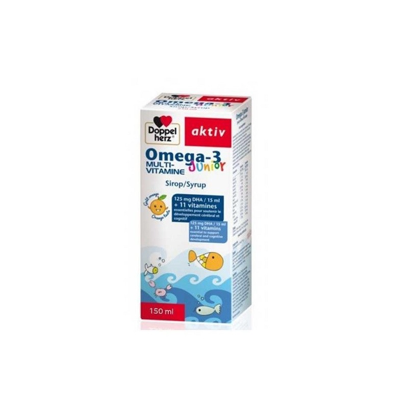 Doppel Herz Aktiv Omega-3 Junior Multivitamine Sirop 150ml Doppel Herz Aktiv Omega-3 Junior Multivitamine Sirop 150ml